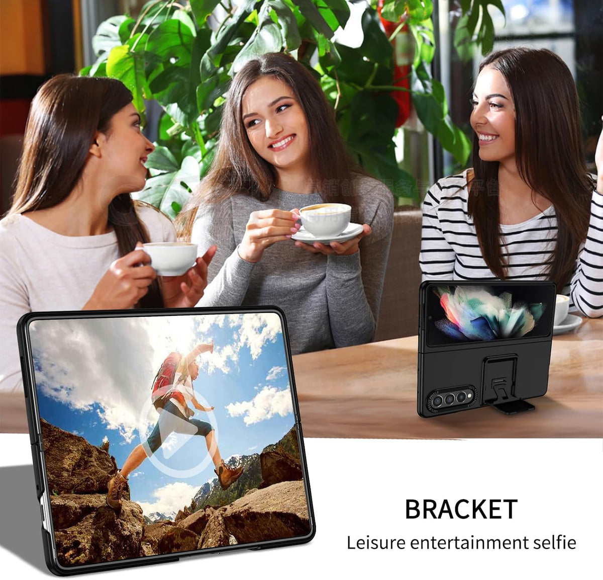 Soft TPU stand phone case for Samsung Galaxy Z Fold 3 5G