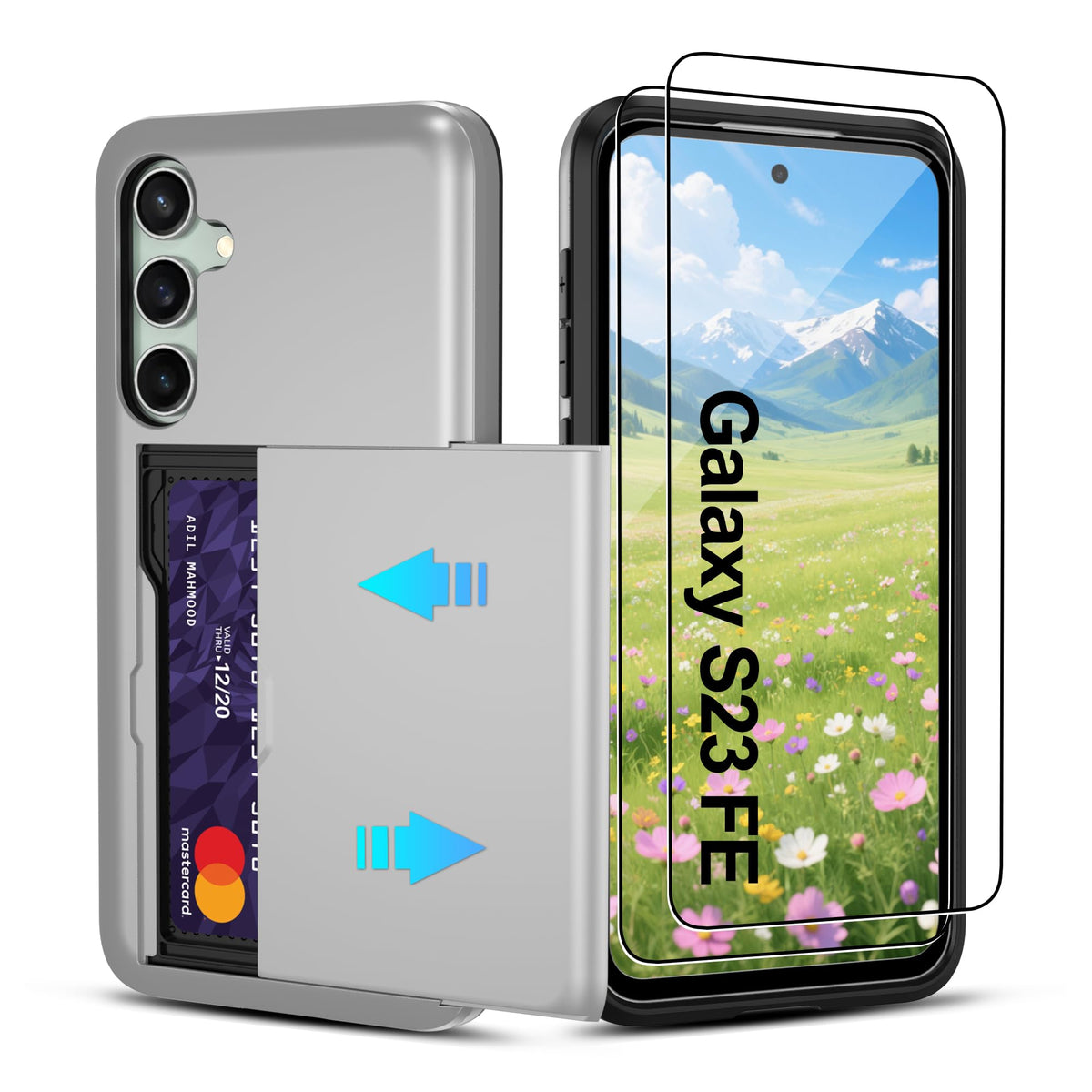 PC+silicone phone case with SIM card slot for Samsung Galaxy A56 5G
