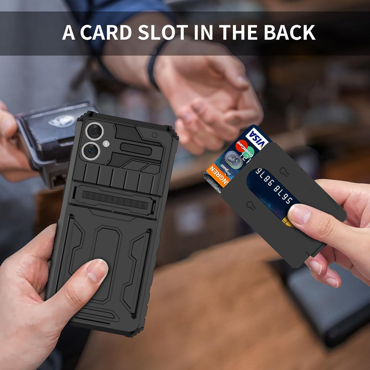 Hard PC phone case for Samsung Galaxy A05 with SIM card slot