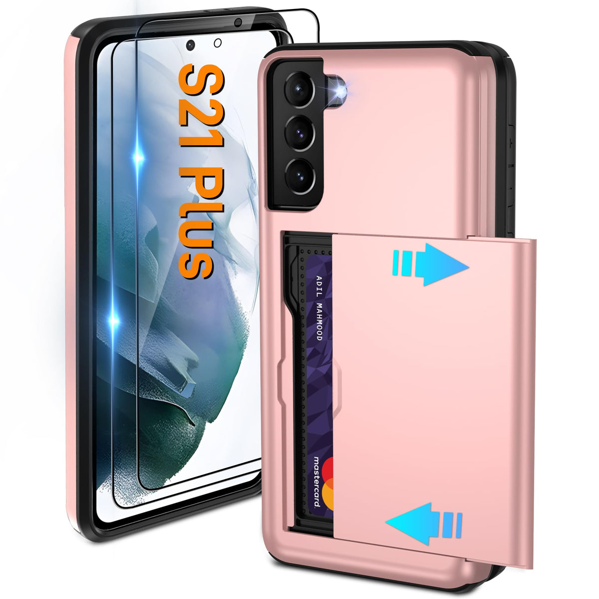 PC+silicone phone case with SIM card slot for Samsung Galaxy A56 5G