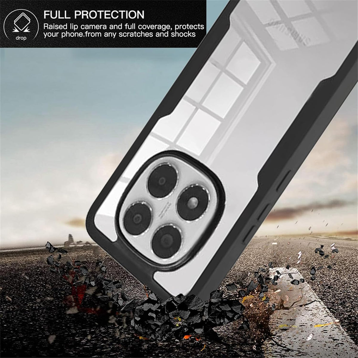A 360¡ã all-around transparent Shockproof phone case for Redmi Note 14