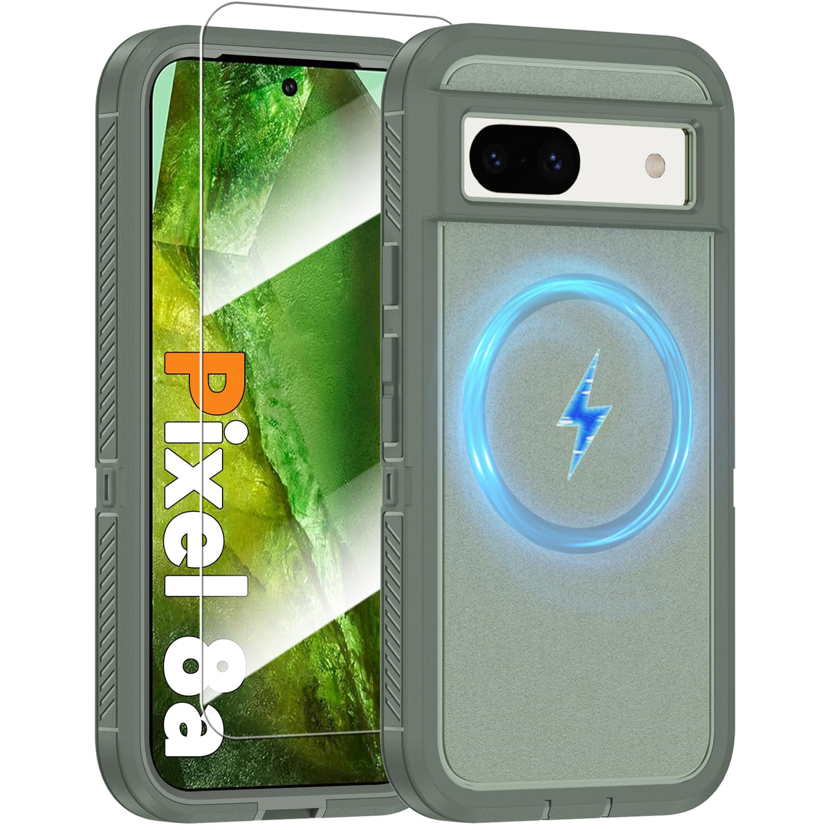 MagSafe Shockproof phone case for Google Pixel 8 Pro plus a screen pr