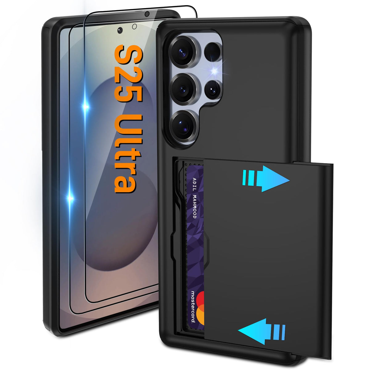 PC+silicone phone case with SIM card slot for Samsung Galaxy A56 5G