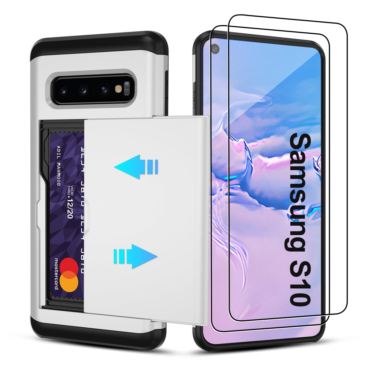 PC+silicone phone case with SIM card slot for Samsung Galaxy A56 5G