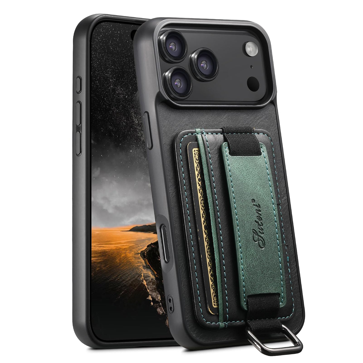 PU leather phone case with card slot for iPhone 17 Pro Max