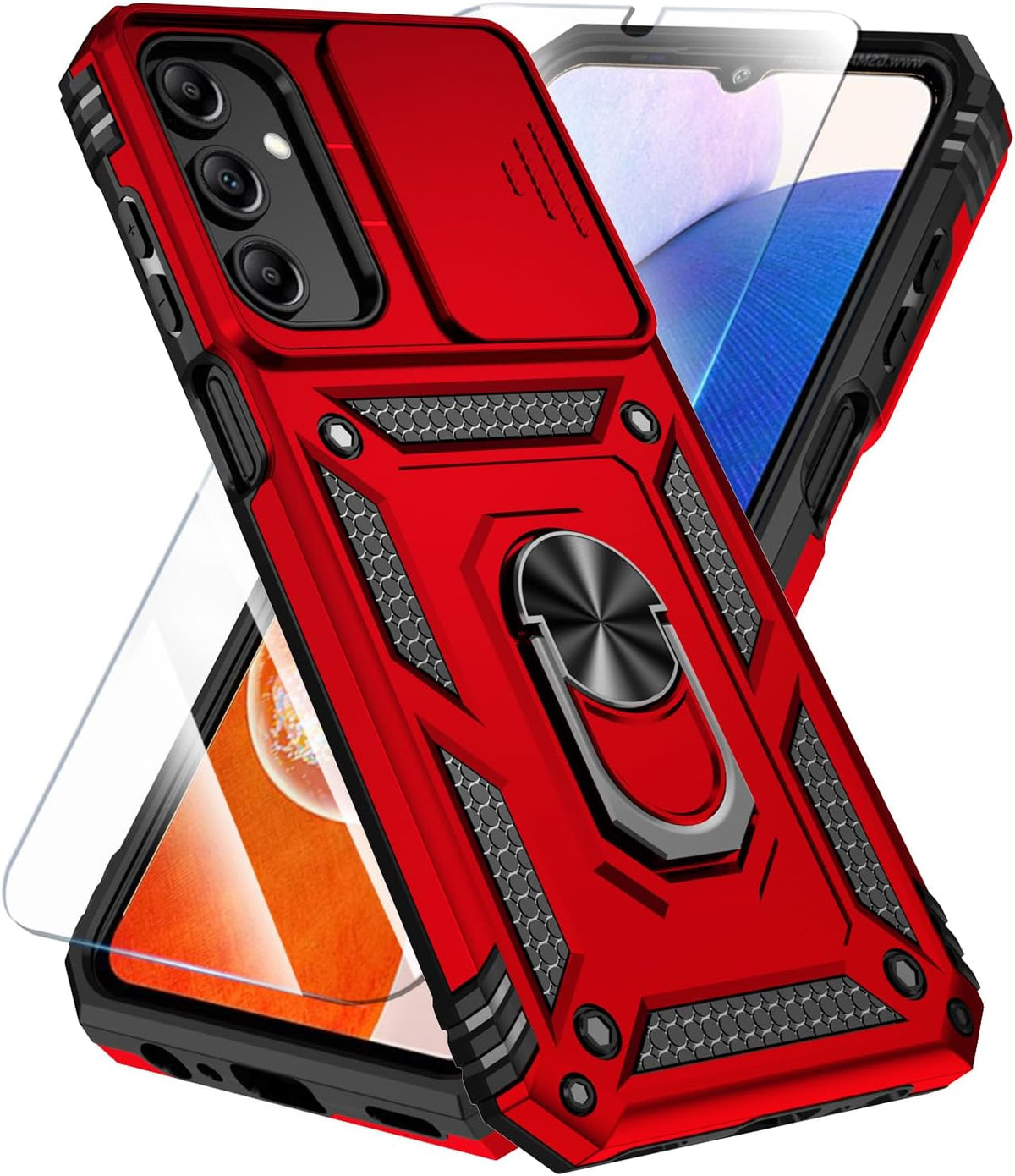 TPU+PC phone case and screen protector suitable for Samsung Galaxy A16 4G/5G