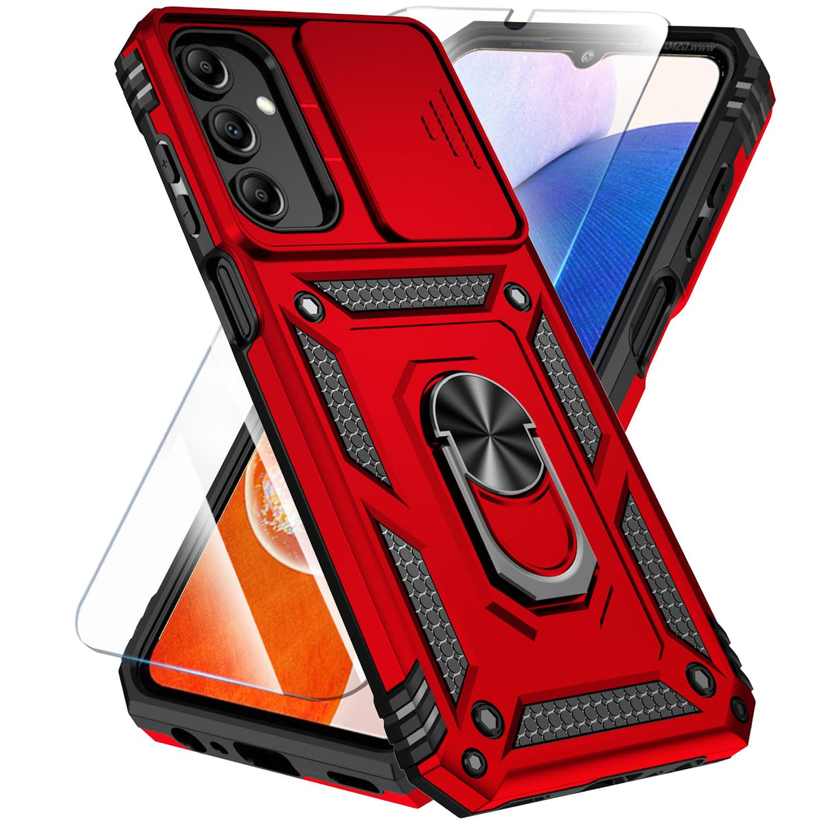 TPU+PC phone case and screen protector suitable for Samsung Galaxy A16 4G/5G