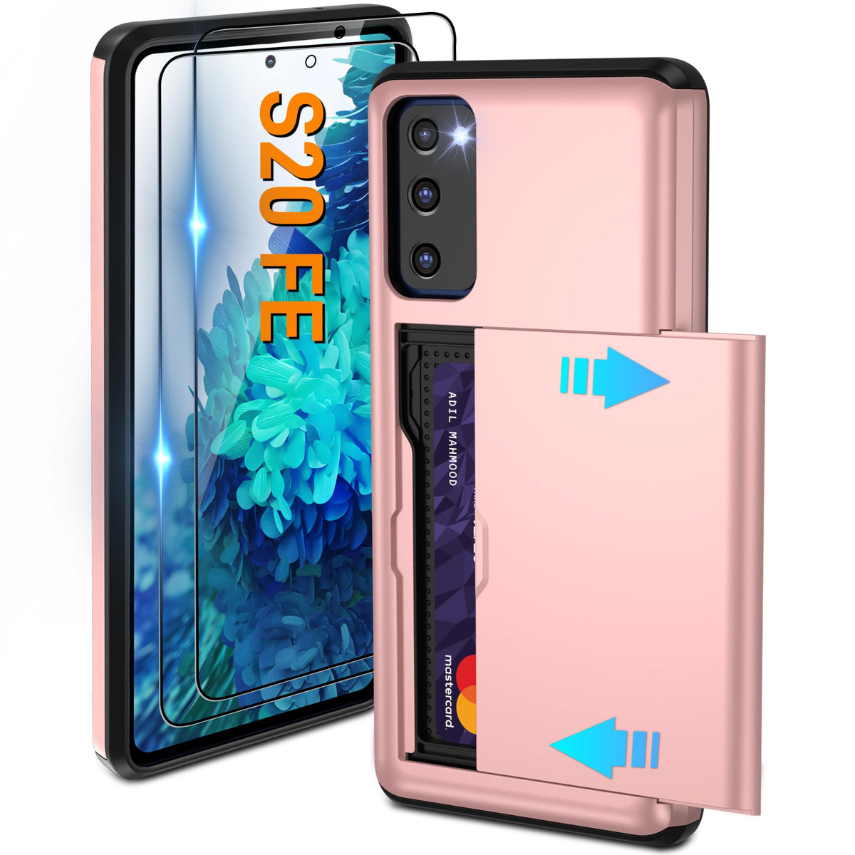 PC+silicone phone case with SIM card slot for Samsung Galaxy A56 5G