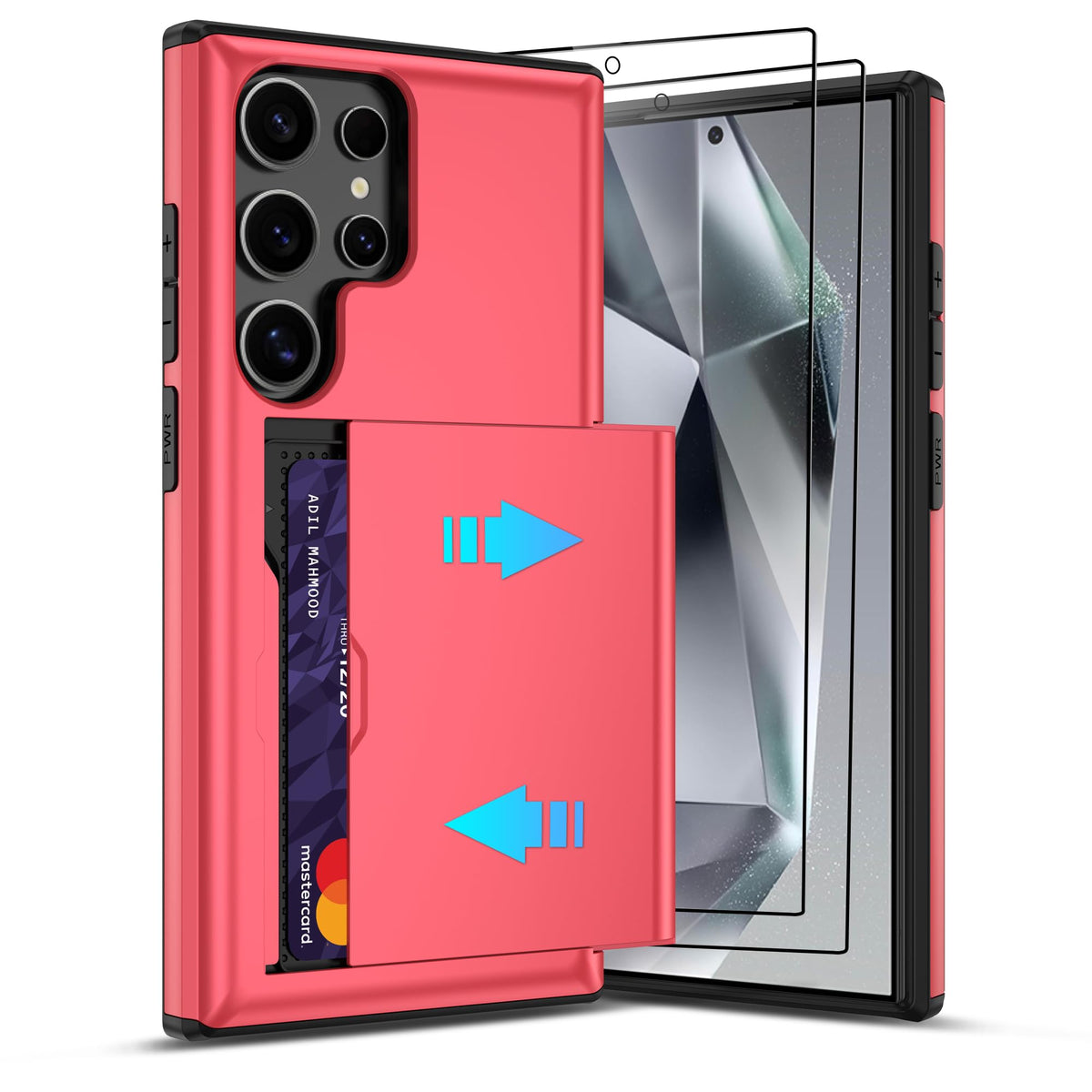 PC+silicone phone case with SIM card slot for Samsung Galaxy A56 5G