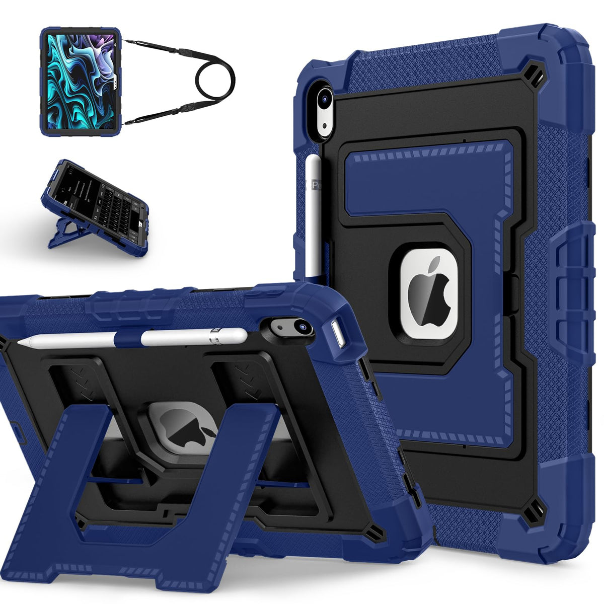 Shockproof Stand Tablet Case for iPad (A16) 11/10.9-inch