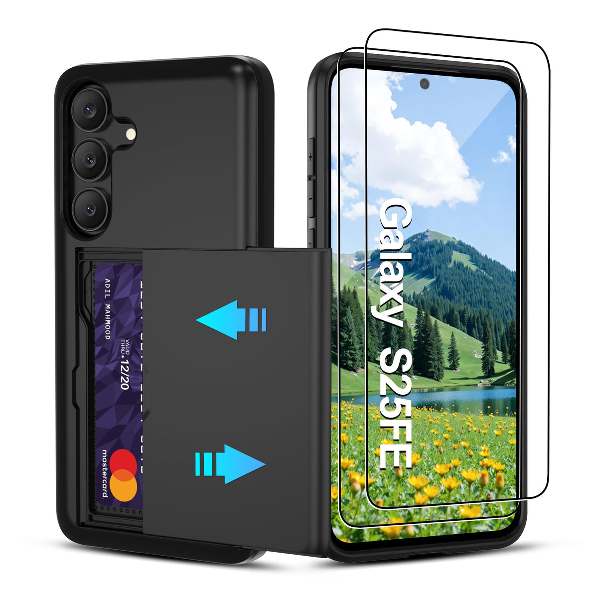 PC+silicone phone case with SIM card slot for Samsung Galaxy A56 5G