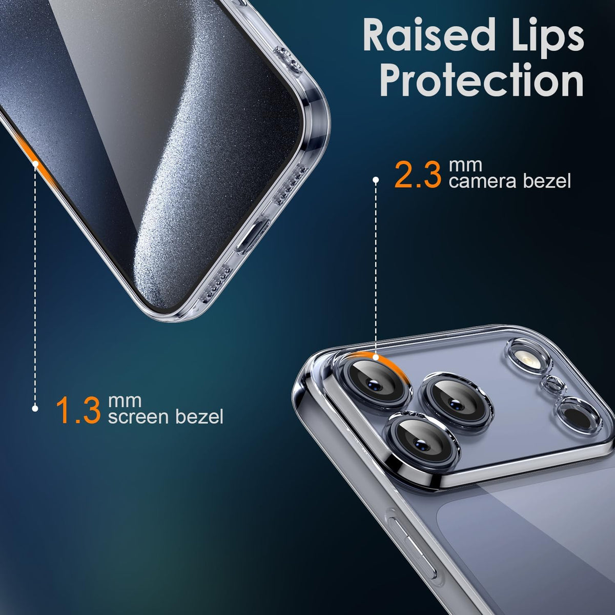 Shockproof anti-yellowing, transparent TPU phone case for iPhone 17 Pro Max
