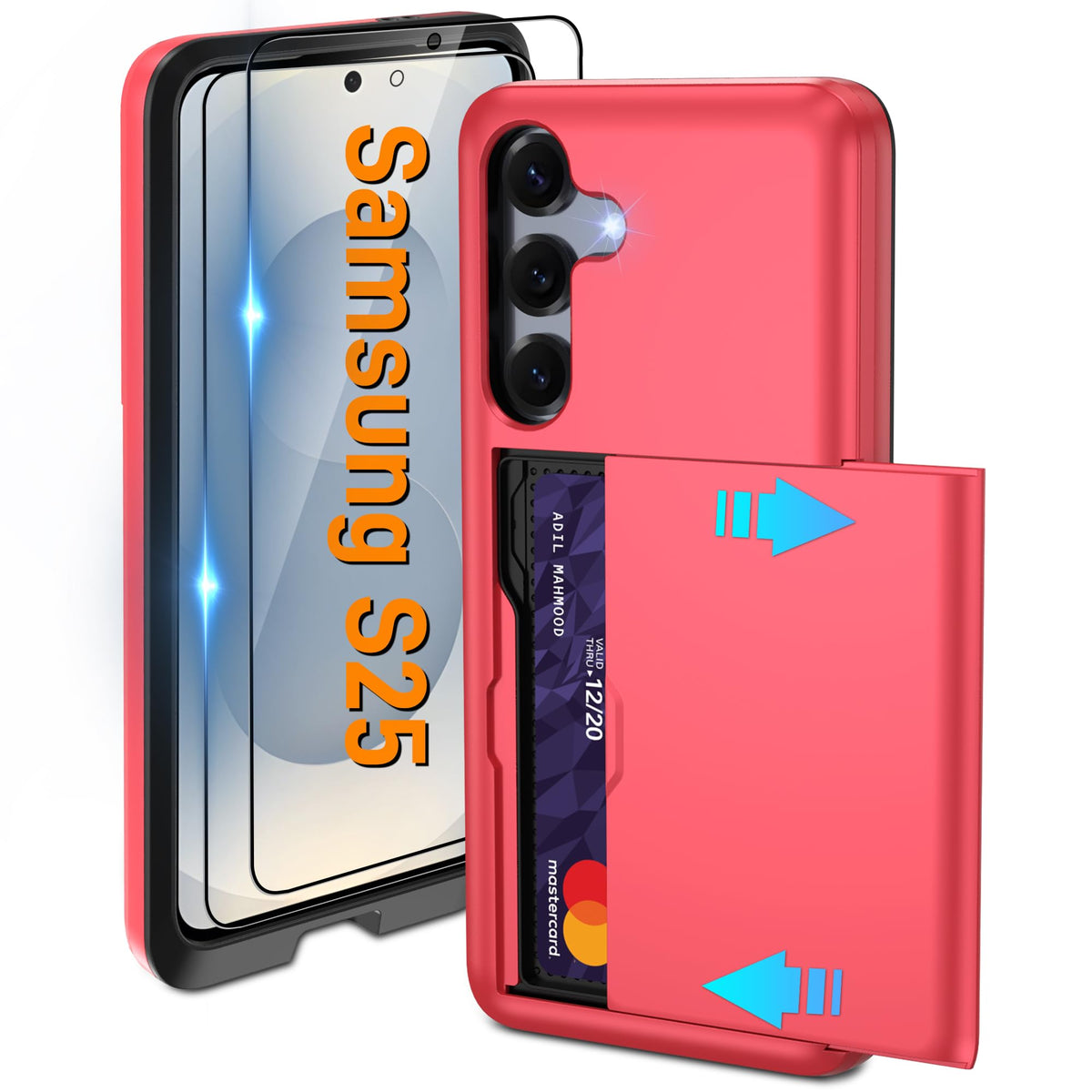 PC+silicone phone case with SIM card slot for Samsung Galaxy A56 5G