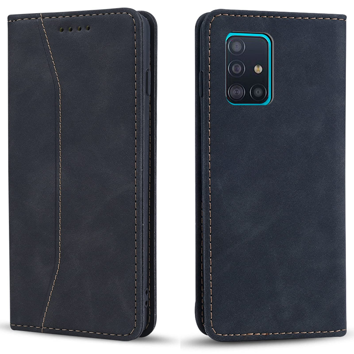 Magnetic genuine leather phone case for Samsung Galaxy S6