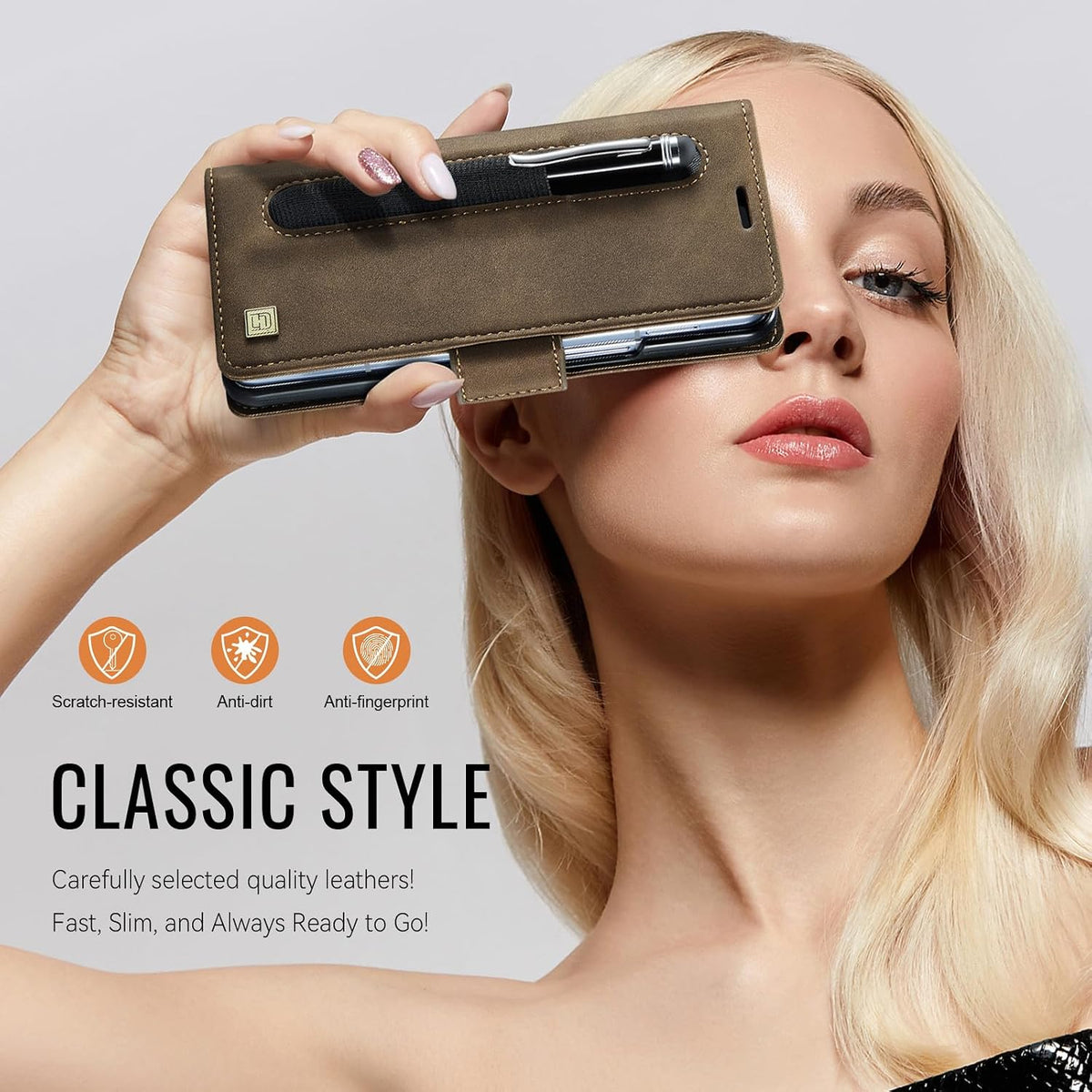 PU Leather Wallet phone case for Samsung Galaxy Z Fold 6  Stand