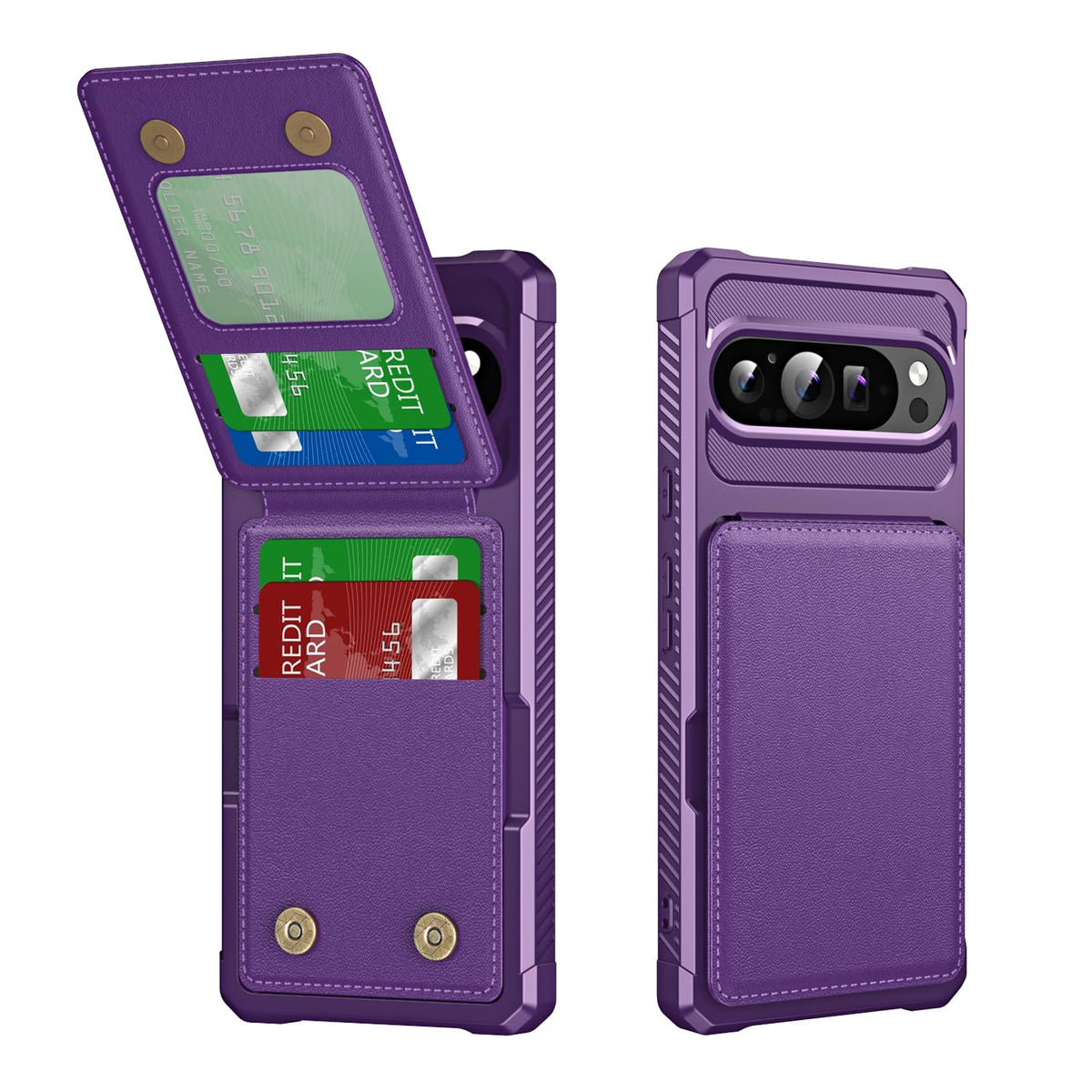 PU+TPU Shockproof Wallet Phone Case for Google Pixel 9a 