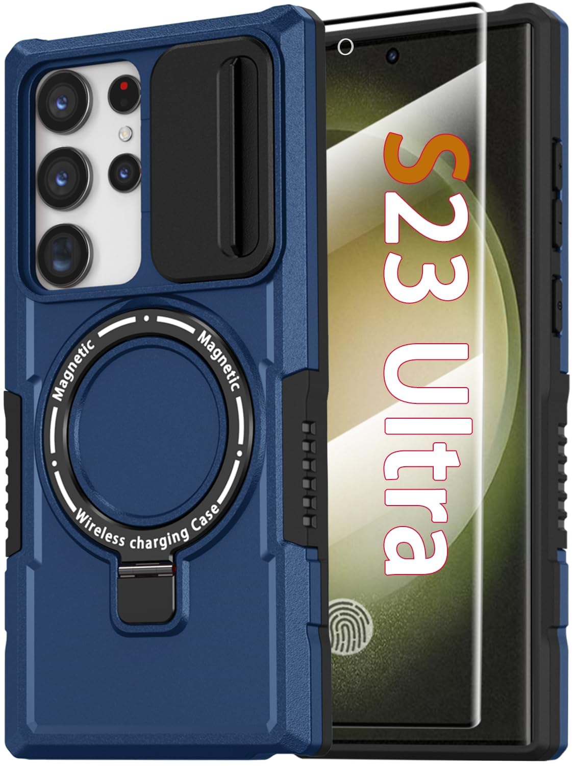 PC+TPU shockproof phone case for Samsung Galaxy S21 FE, includes 2 sc