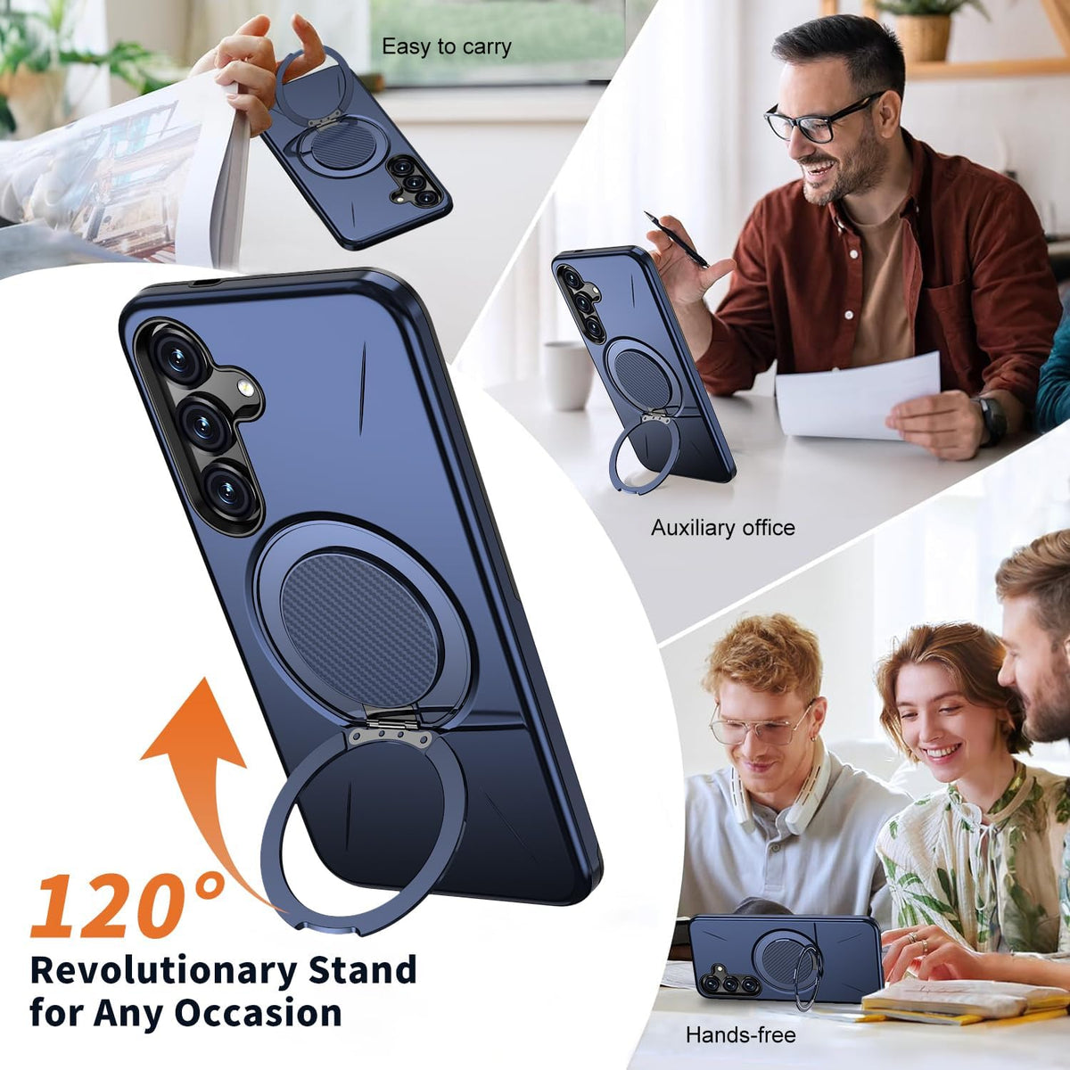 TPU+PC magnetic phone case for Samsung Galaxy S23 FE 5G with screen p