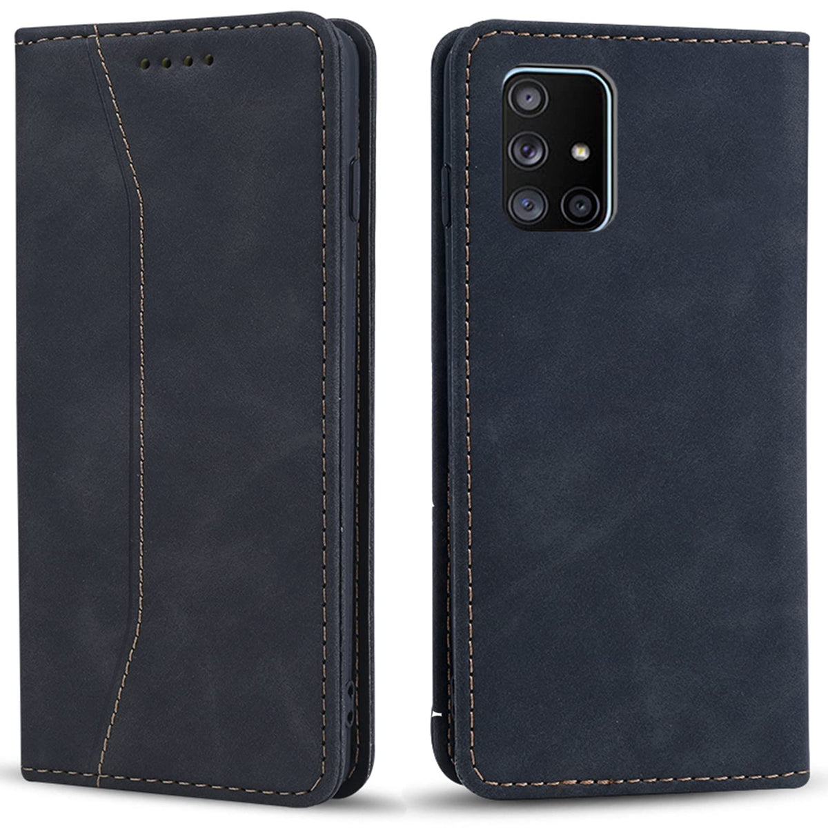 Magnetic genuine leather phone case for Samsung Galaxy S6