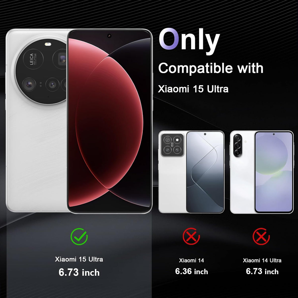PC transparent phone case for Xiaomi 15 Ultra 5G
