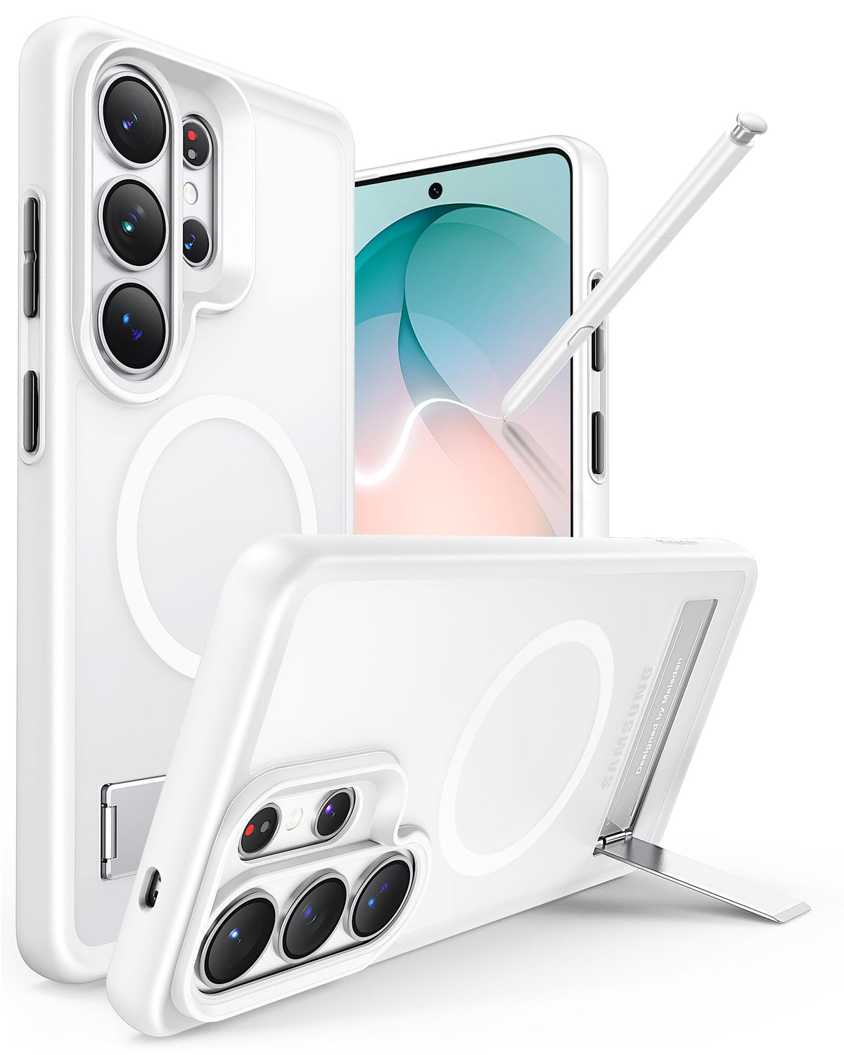 Magnetic shockproof phone case for  with built-in phone stand