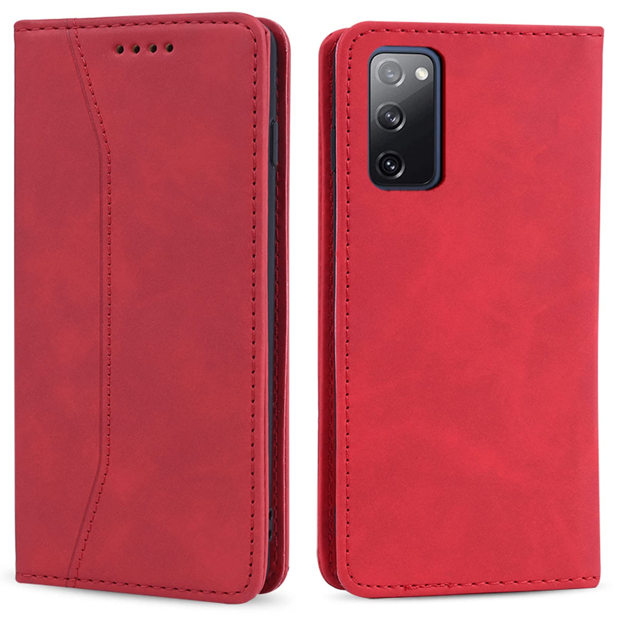 Magnetic genuine leather phone case for Samsung Galaxy S6