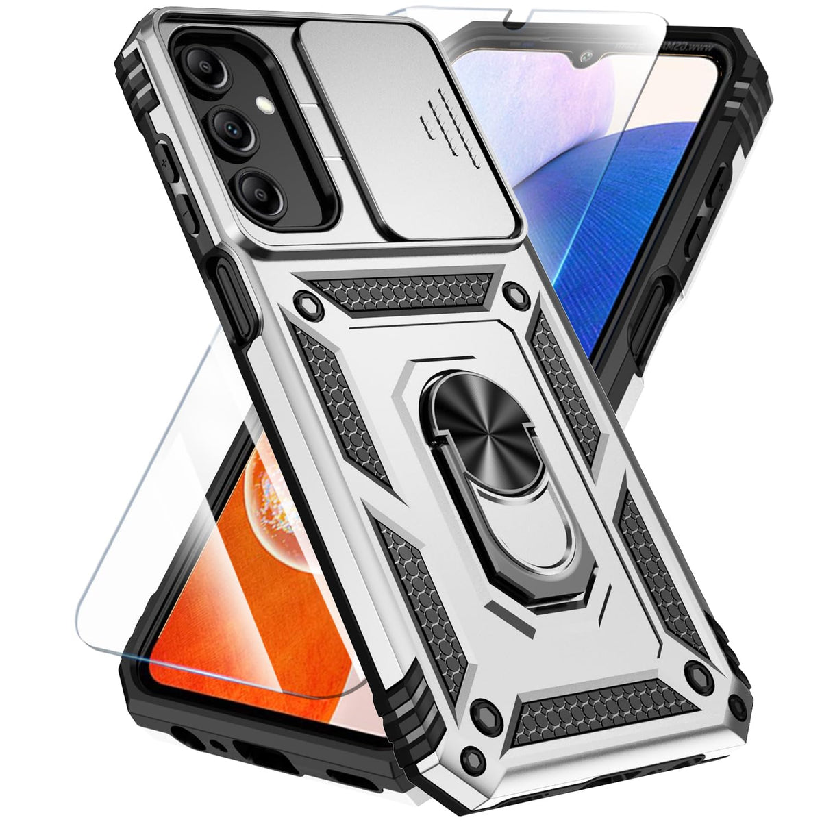 TPU+PC phone case and screen protector suitable for Samsung Galaxy A16 4G/5G