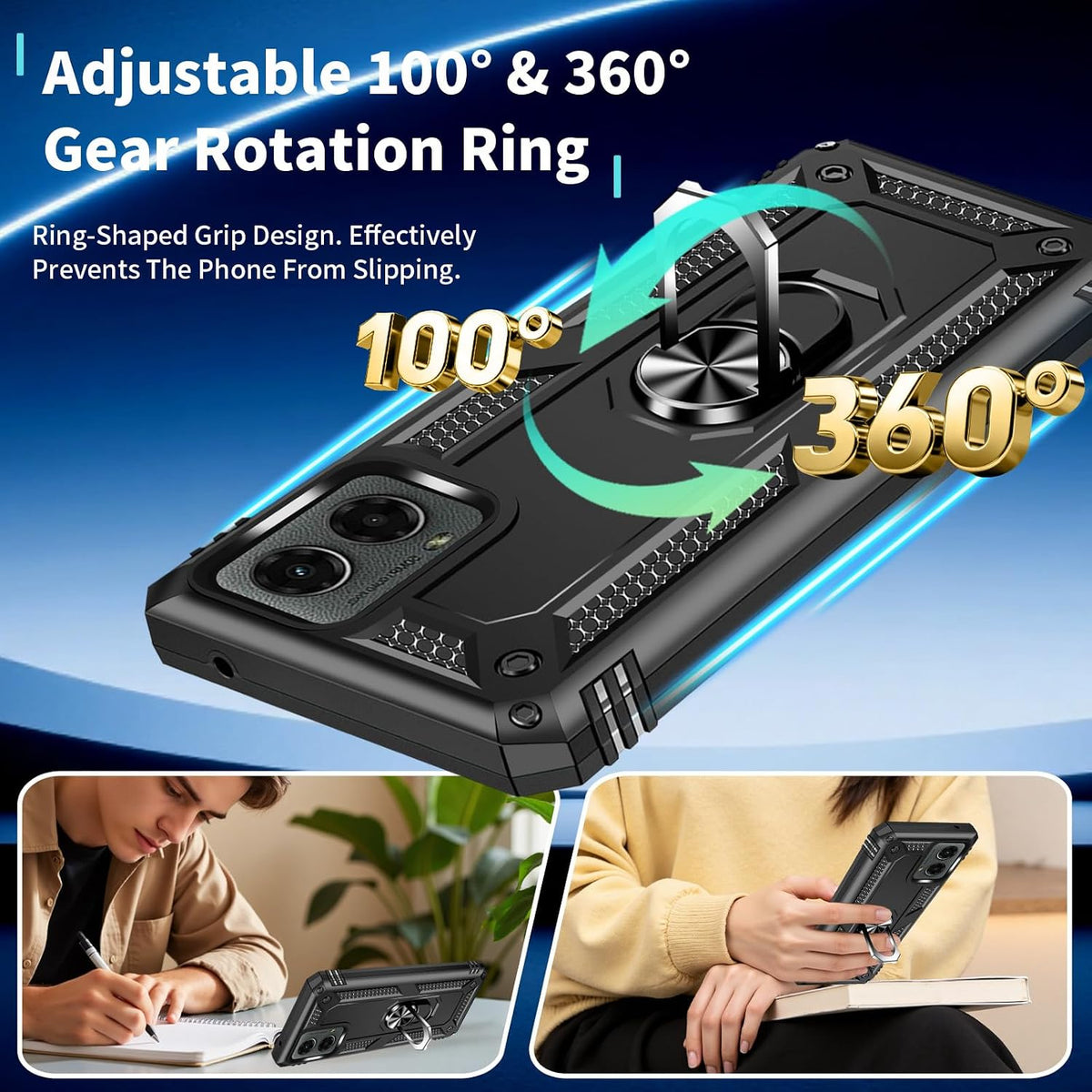 Shockproof phone case for Motorola Moto G 5G 2024 with screen protect