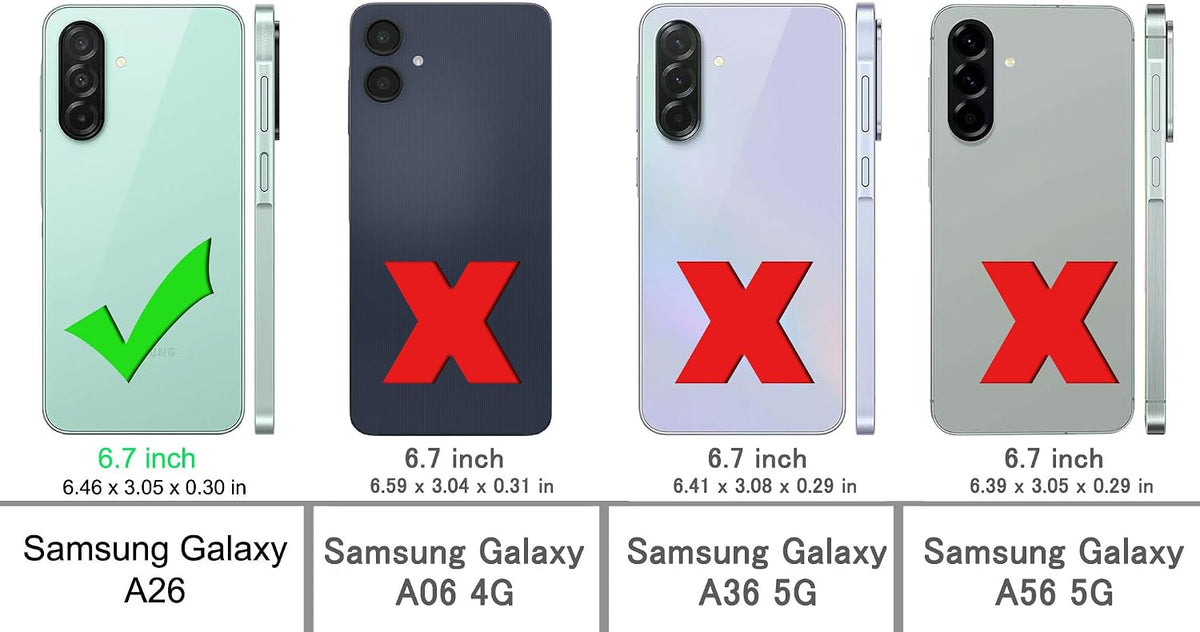 Gradient TPU Phone Case + Screen Protector for Samsung Galaxy A26 Sho