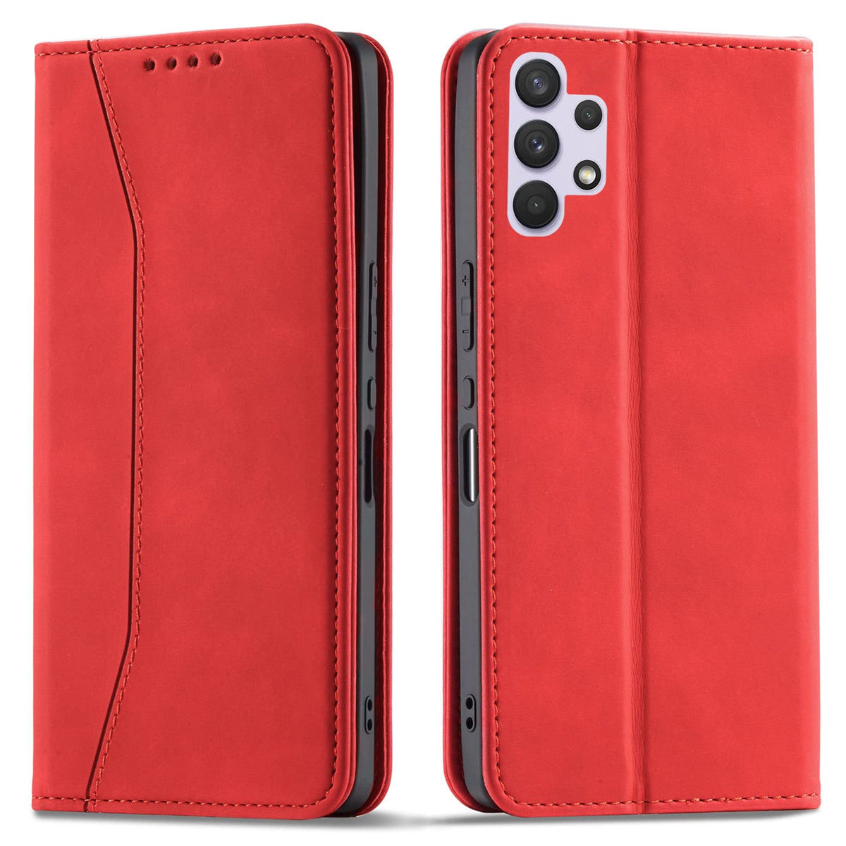 Magnetic genuine leather phone case for Samsung Galaxy S6