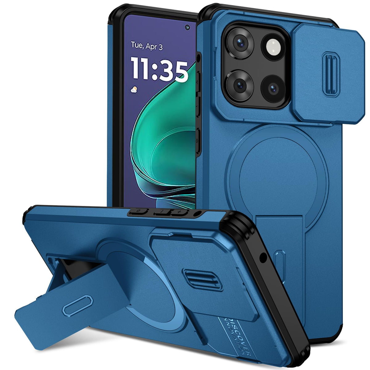 Magnetic shockproof phone case for Moto G Stylus 2025 (6.7-inch).