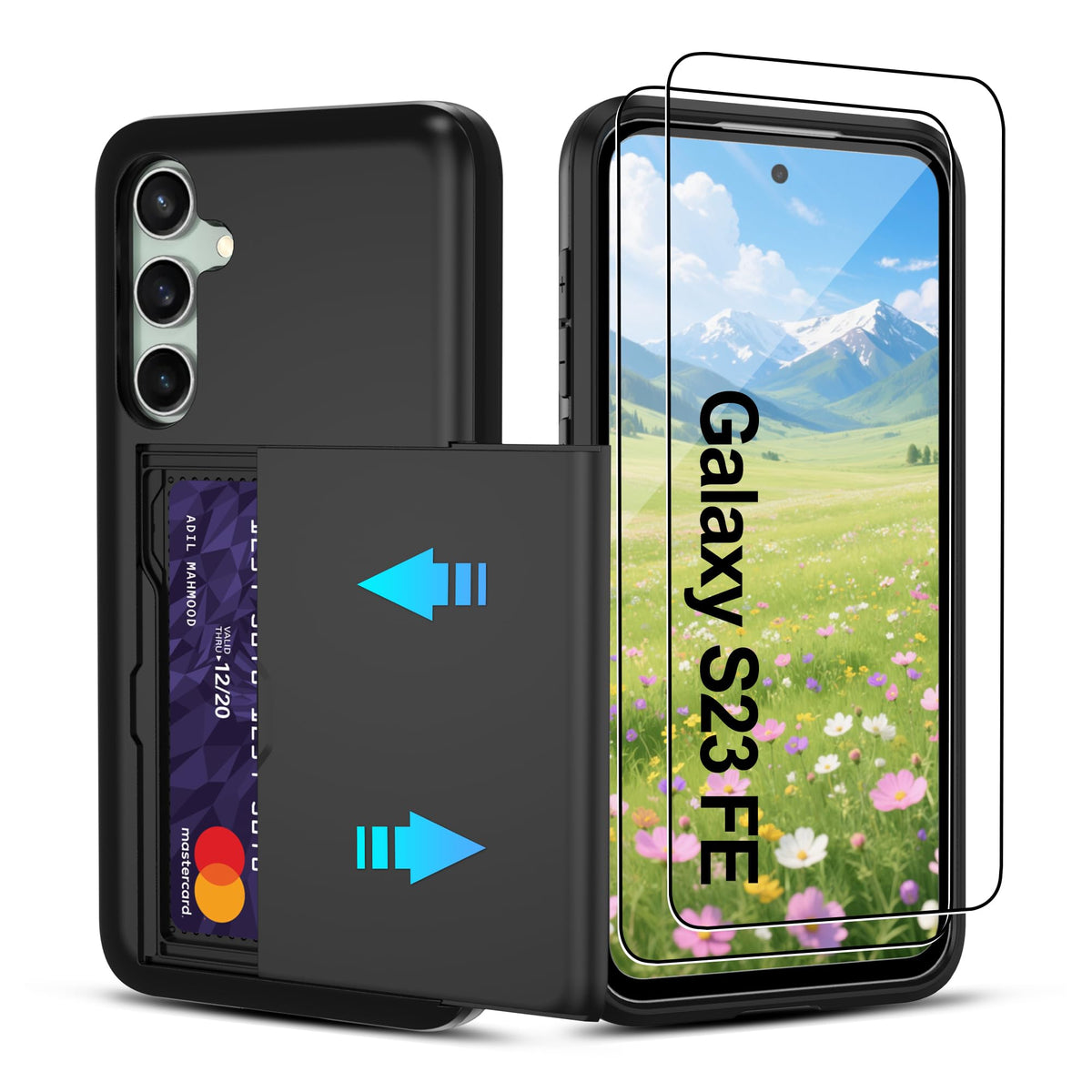 PC+silicone phone case with SIM card slot for Samsung Galaxy A56 5G