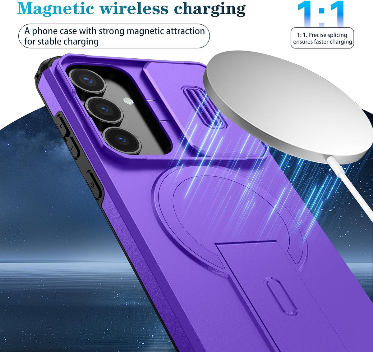 Phone cases for Samsung Galaxy S24 Plus/S25 Plus, MagSafe compatible