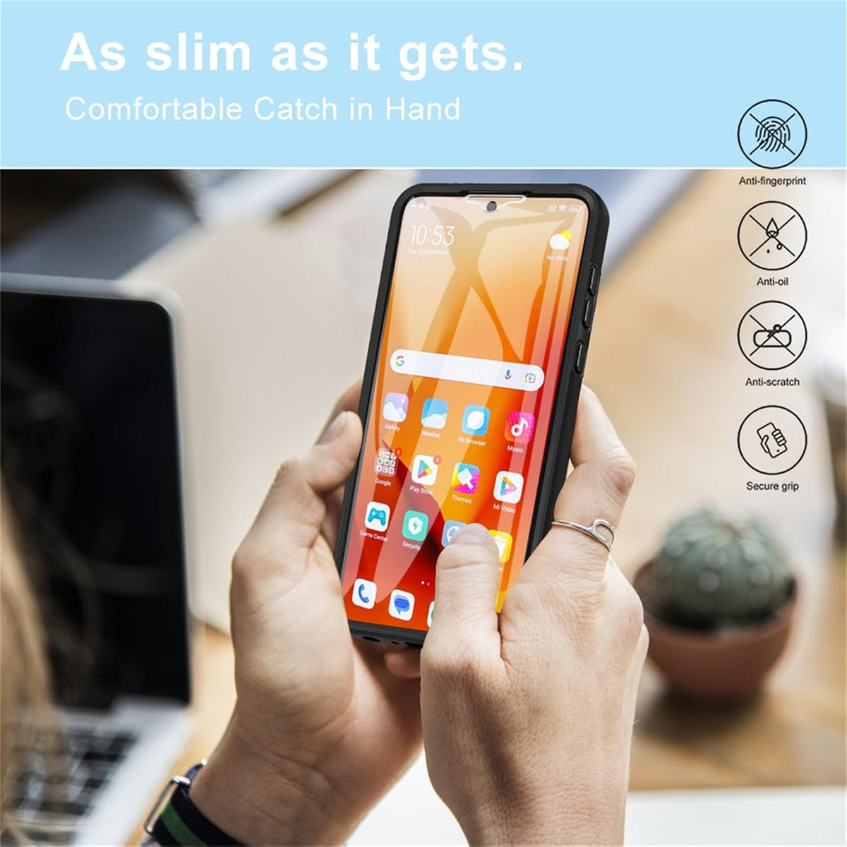 A 360¡ã all-around transparent Shockproof phone case for Redmi Note 14