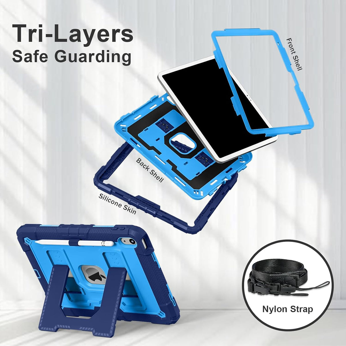 Shockproof Stand Tablet Case for iPad (A16) 11/10.9-inch