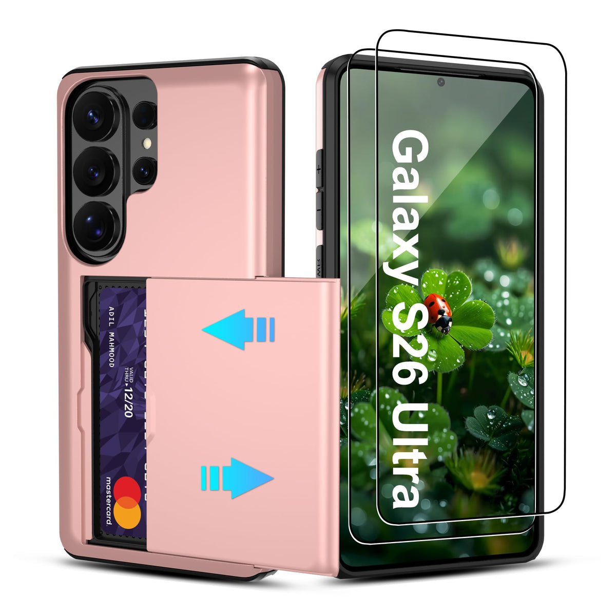 PC+silicone phone case with SIM card slot for Samsung Galaxy A56 5G