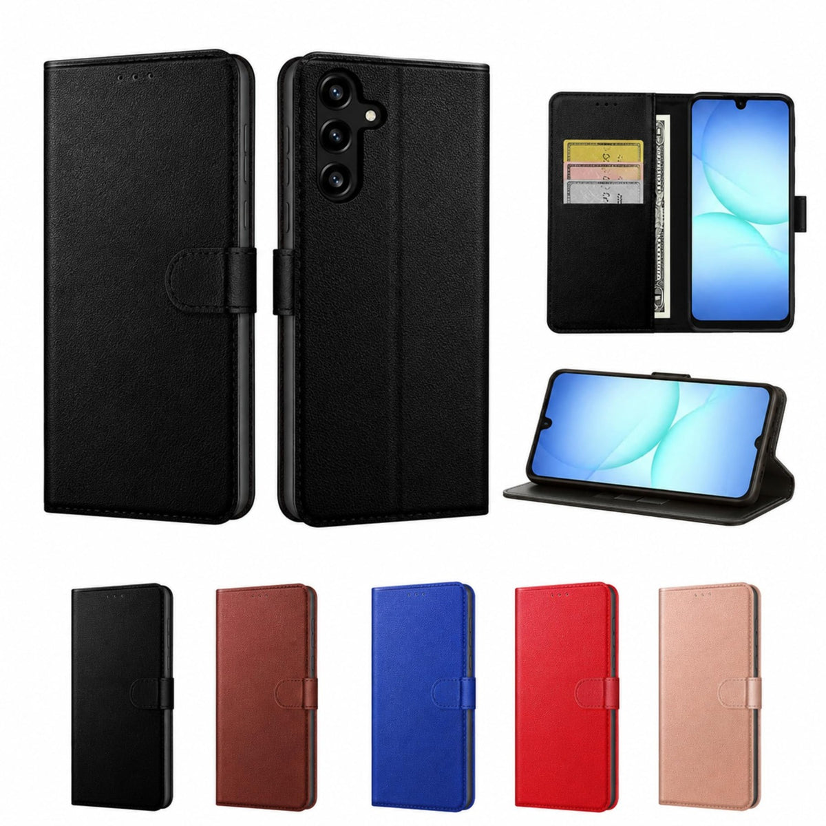 Luxury genuine leather phone case for Samsung Galaxy A14 5G / A14 4G