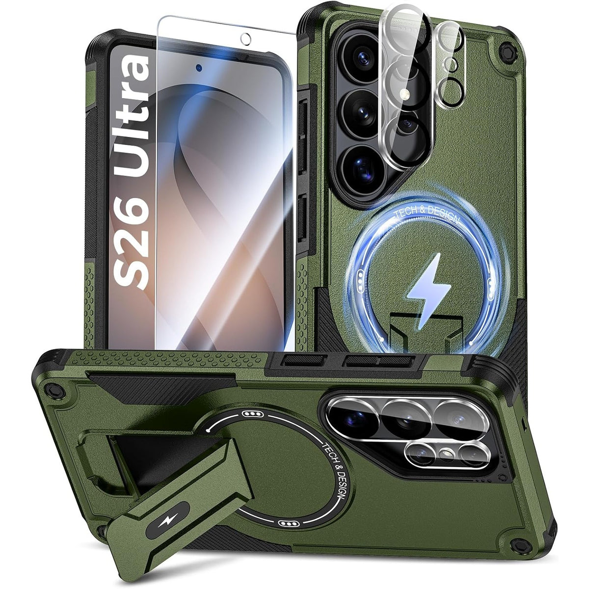 MagSafe Shockproof Phone Case for Samsung Galaxy S26 Ultra (Screen Protector Included)
