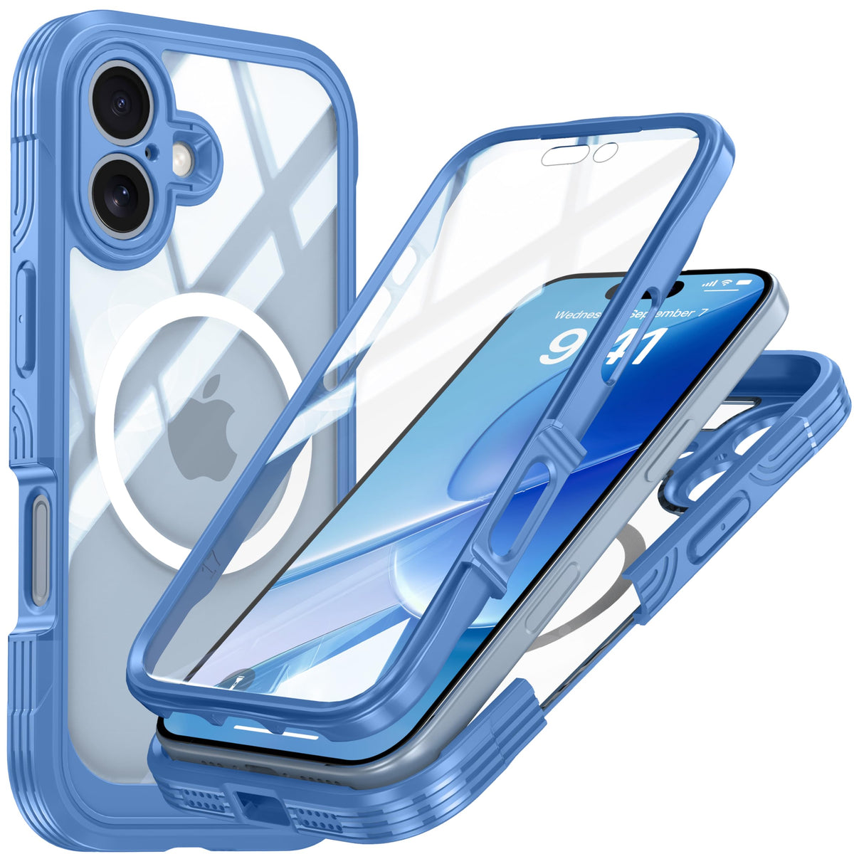 Shockproof Magnetic phone case for iPhone 17 Pro Max, military-grade 