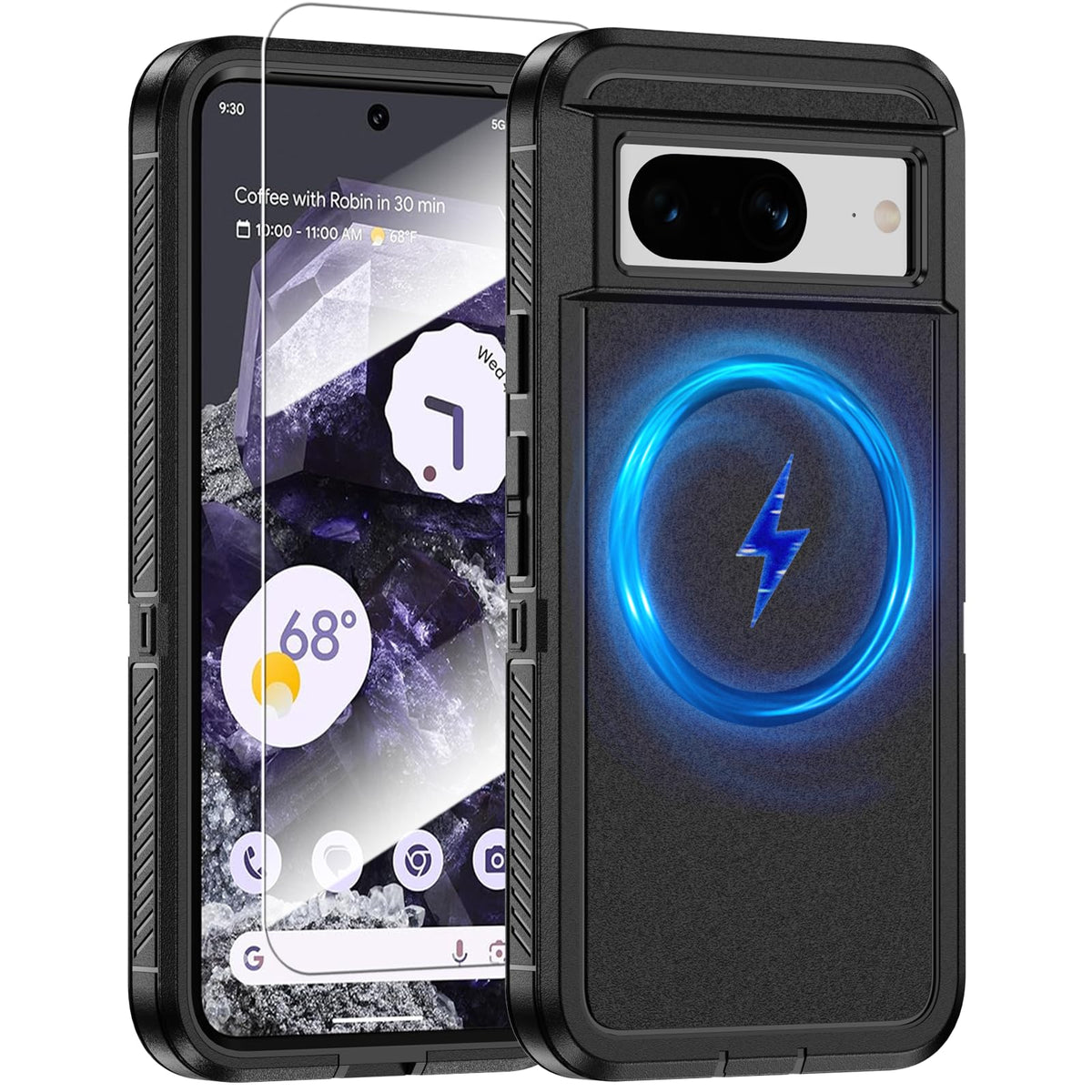MagSafe Shockproof phone case for Google Pixel 8 Pro plus a screen pr