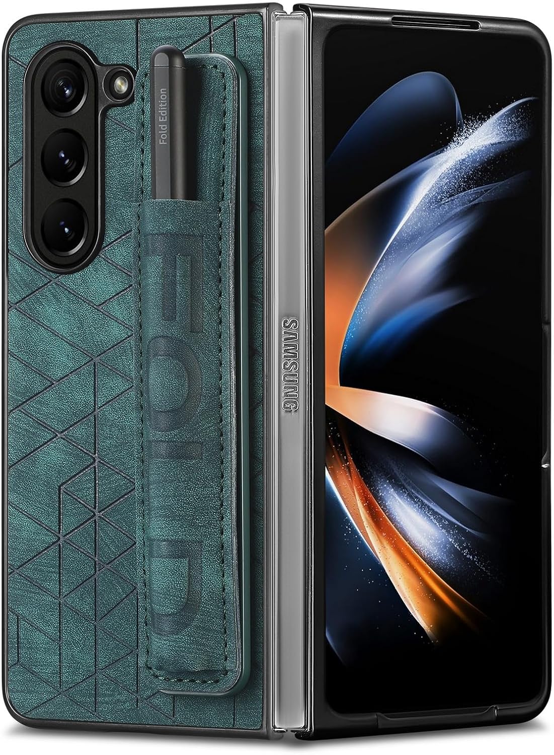Genuine leather Shockproof phone case for Galaxy Z Fold 6