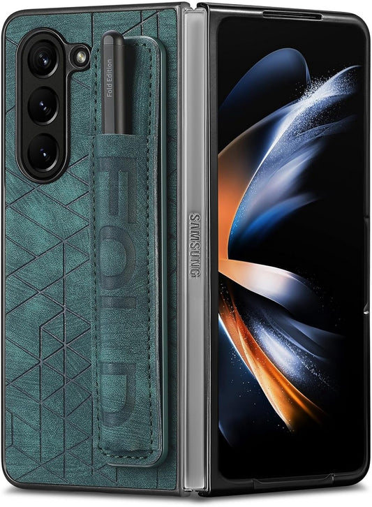 Genuine leather Shockproof phone case for Galaxy Z Fold 6
