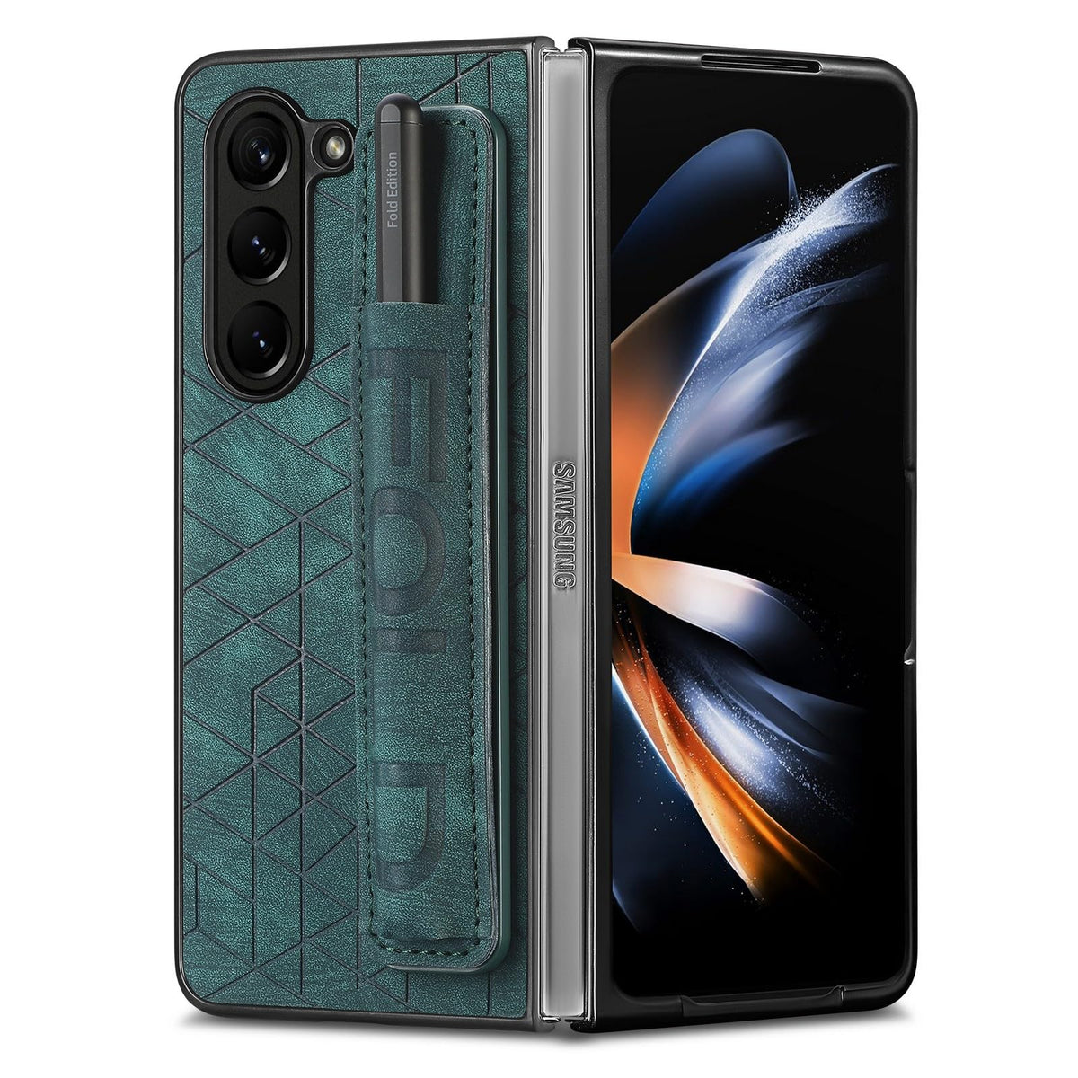 Genuine leather Shockproof phone case for Galaxy Z Fold 6