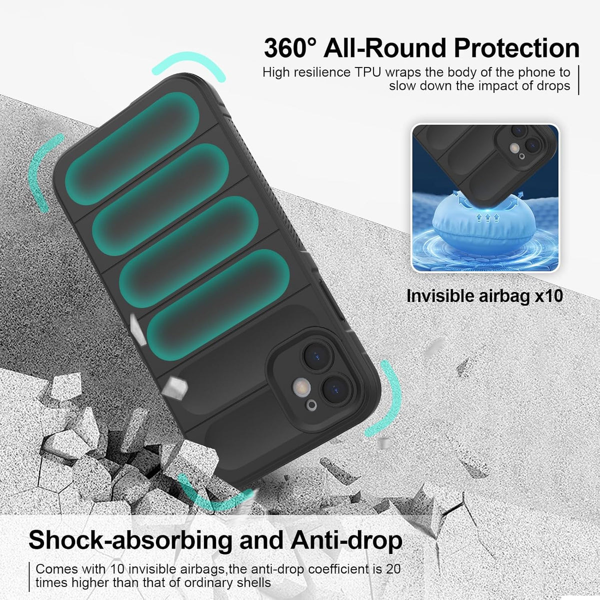 Silicone scratch-resistant and shockproof phone case for iPhone 11