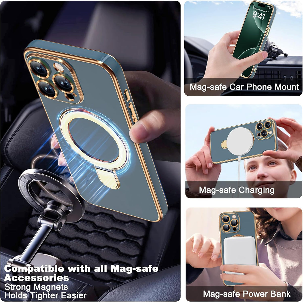 Magnetic [MagnSafe Compatible] Soft Electroplated Phone Case for iPhone 16 Pro
