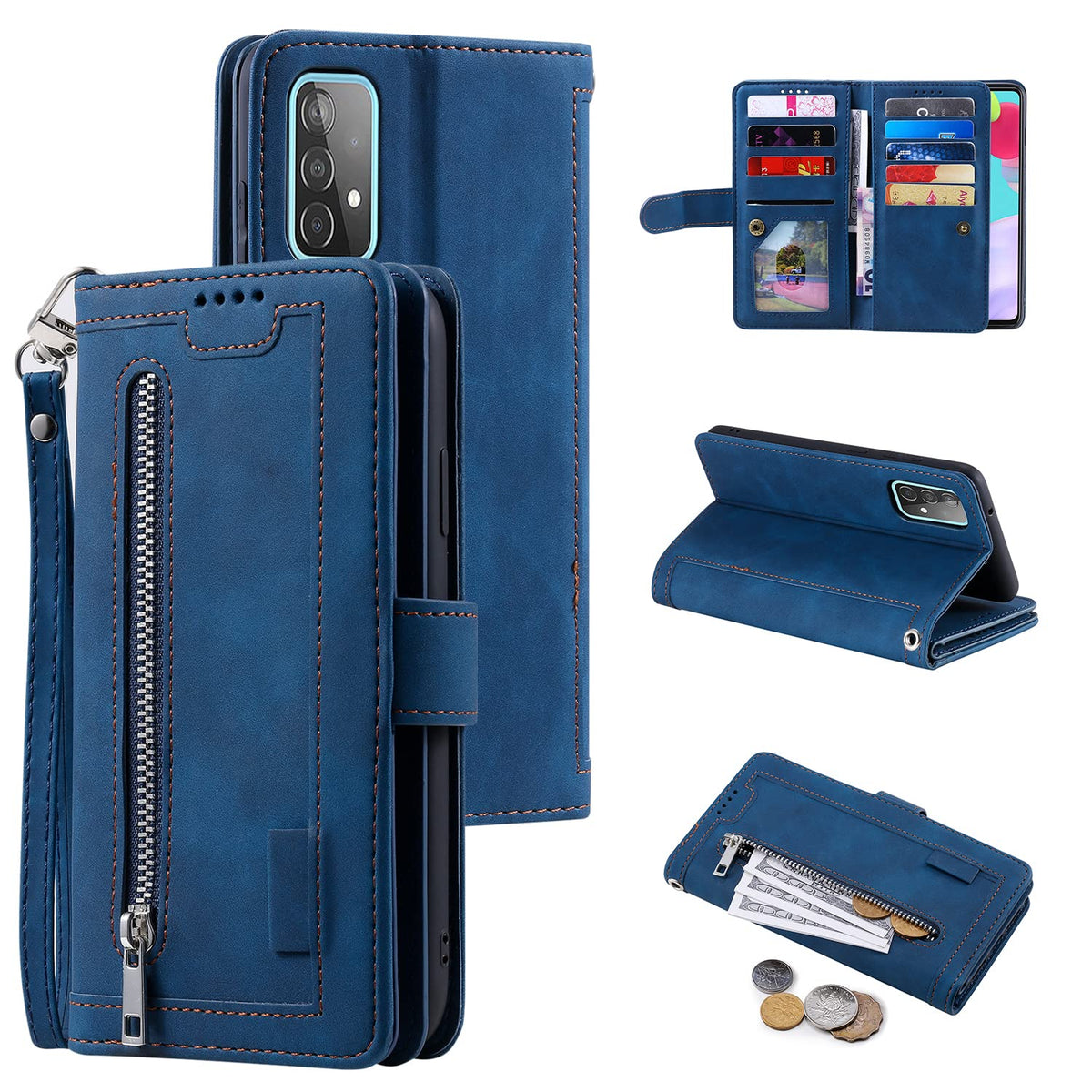 Leather phone case for Samsung Galaxy A35 5G