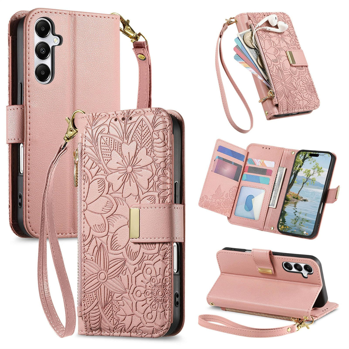 PU leather wallet-style phone case for Samsung Galaxy A17/A16 5G