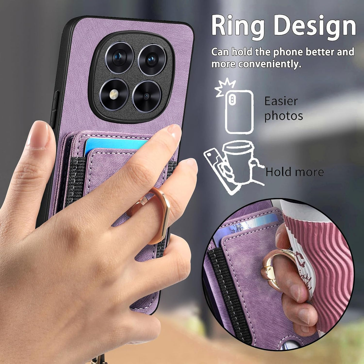 Leather phone case for Xiaomi Redmi Note 14 Pro 5G/Poco X7