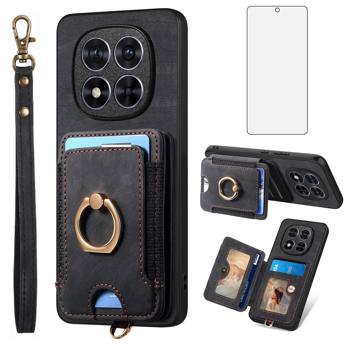 Leather phone case for Xiaomi Redmi Note 14 Pro 5G/Poco X7