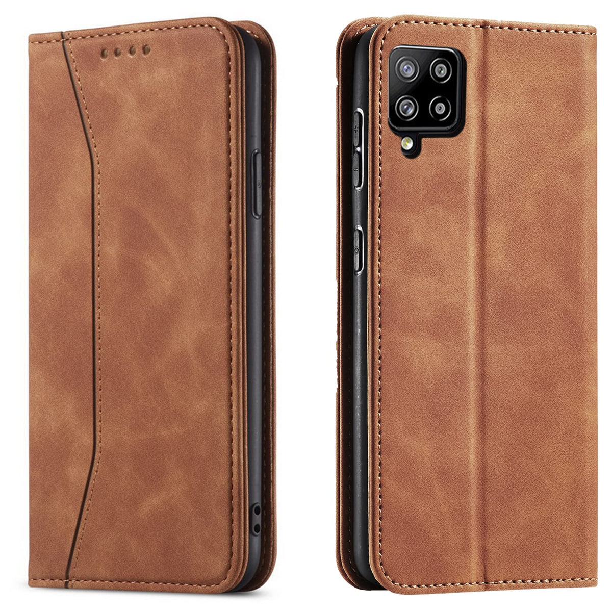 Magnetic genuine leather phone case for Samsung Galaxy S6